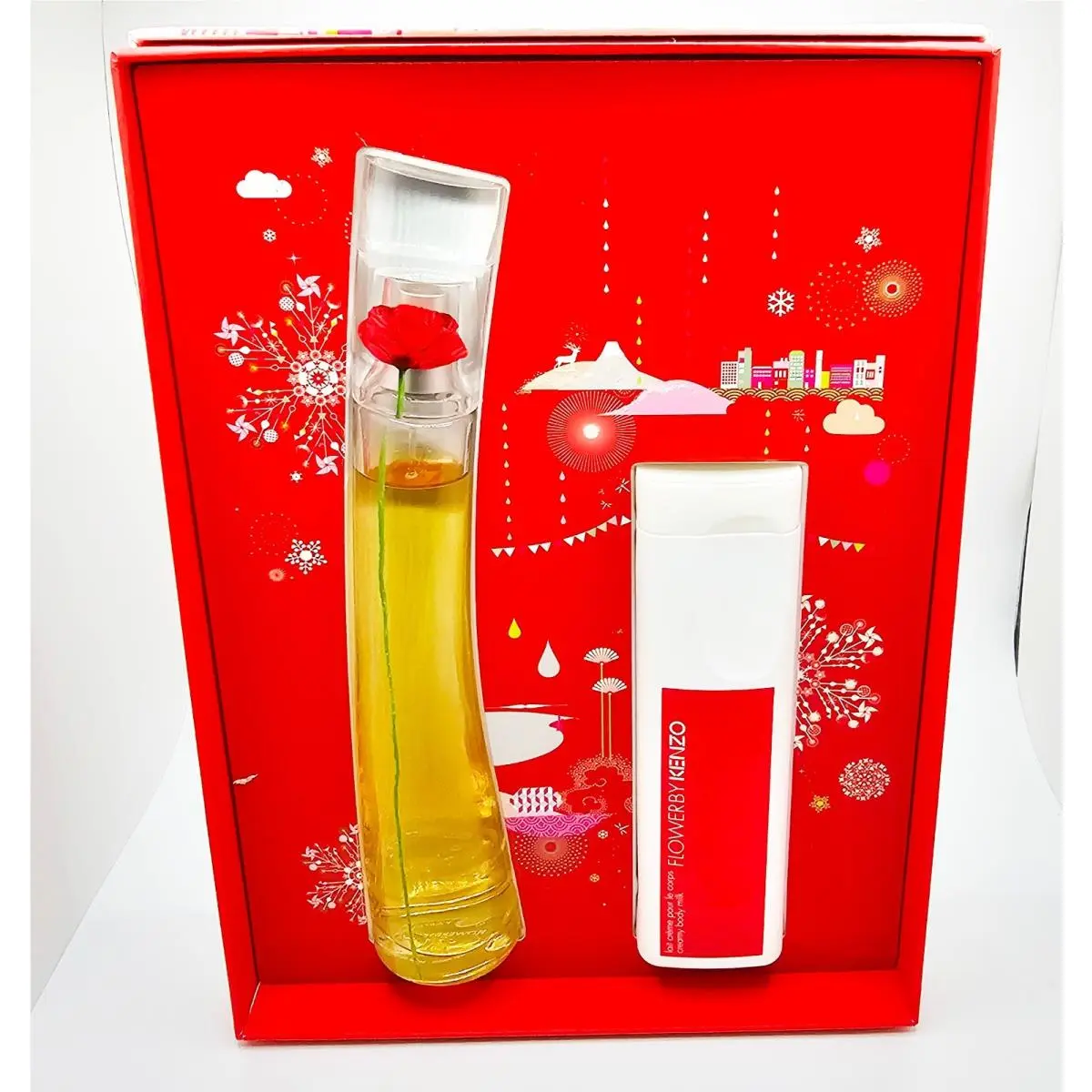 Flower  2pc Gift Set 1.7oz Edp Milk 2009 Matching Codes Box by Kenzo