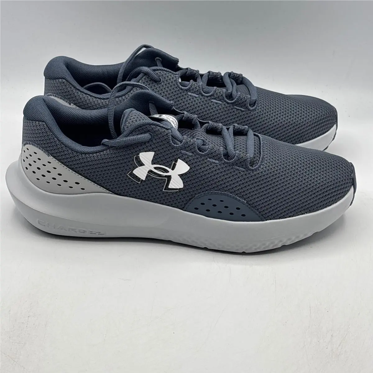 Under Armour Charged Surge 4 Shoes Men Size 12 Gray Mesh Running 3027000-044