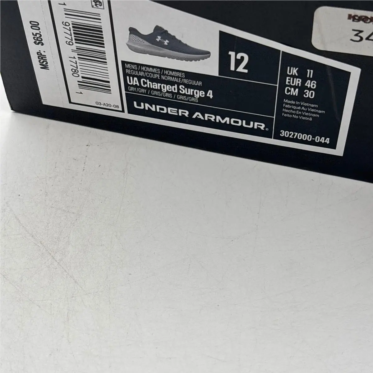Under Armour shoes - UA Charged Surge 4 - Charged Surge - Gray 5