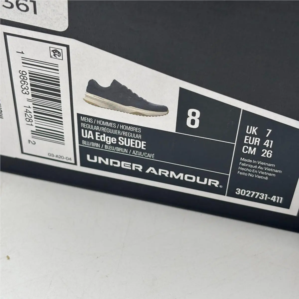 Under Armour shoes - UA Edge Suede - Edge Suede - Blue 0
