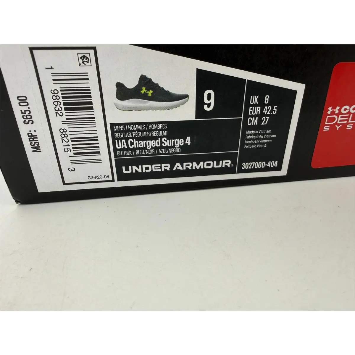 Under Armour shoes - UA Charged Surge 4 - Charged Surge - Blue 0