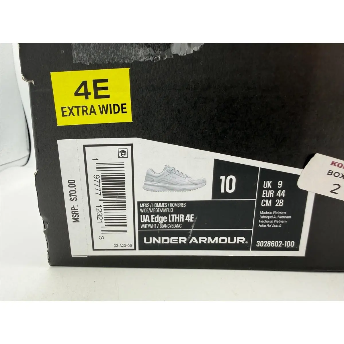 Under Armour shoes - UA Edge LTHR 4E - Edge LTHR - White 0