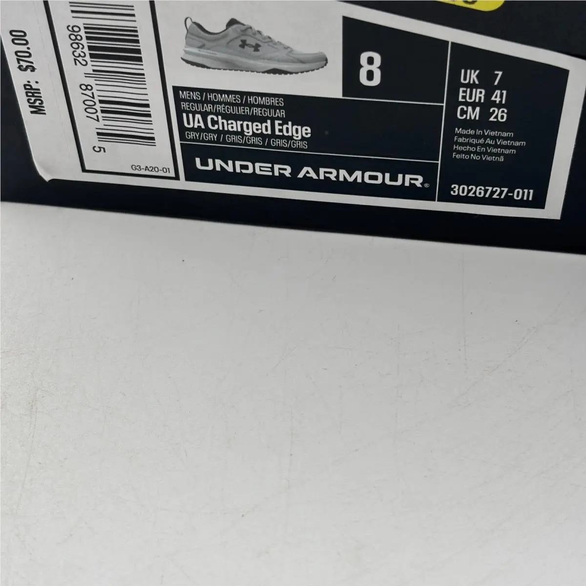 Under Armour shoes - UA Charged Edge - Charged Edge - Gray 0