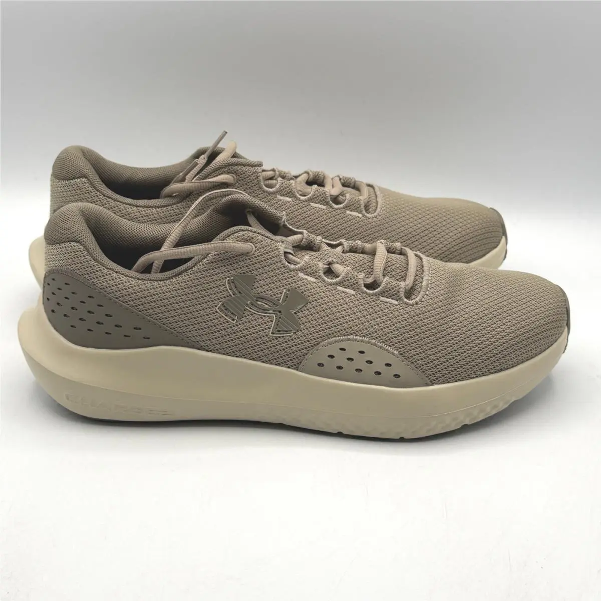 Under Armour Charged Surge 4 Mens 10.5 Brown Running Shoes 3027000-203