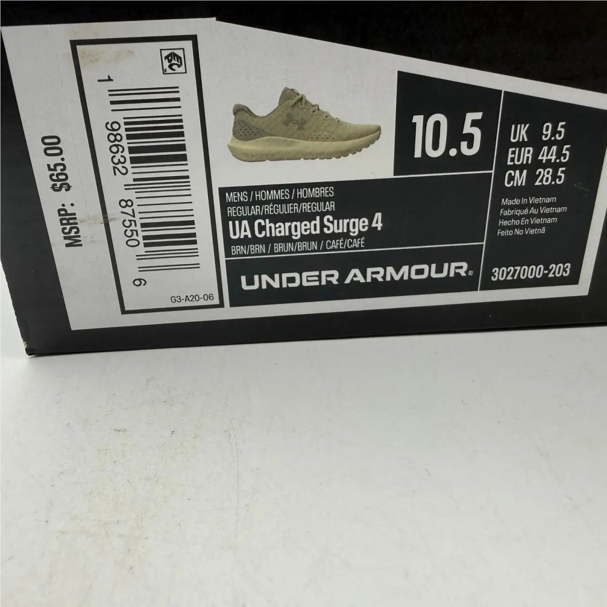Under Armour shoes - Under Armour Charged Surge 4 - Brown 0