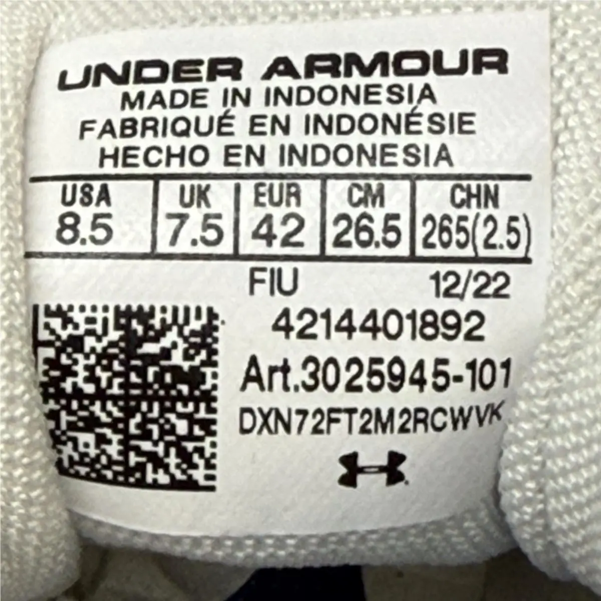 Under Armour shoes - Under Armour Charged Pursuit 3 - White 8