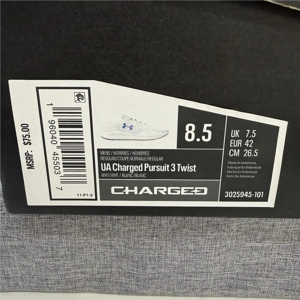 Under Armour shoes - Under Armour Charged Pursuit 3 - White 11