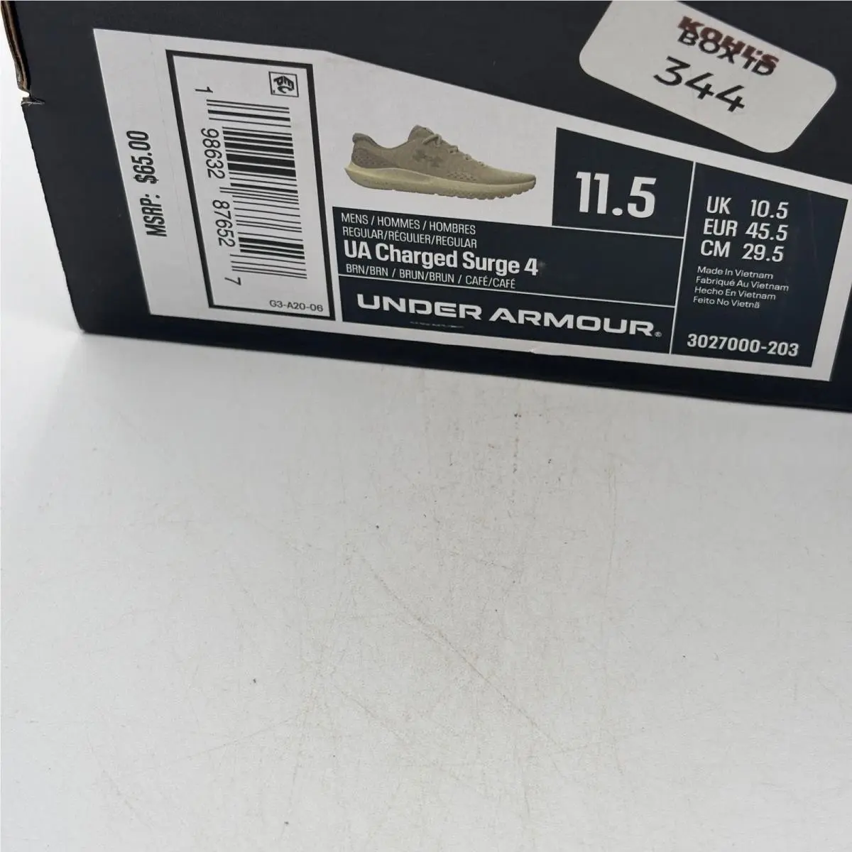 Under Armour shoes - Under Armour Charged Surge 4 - Brown 5