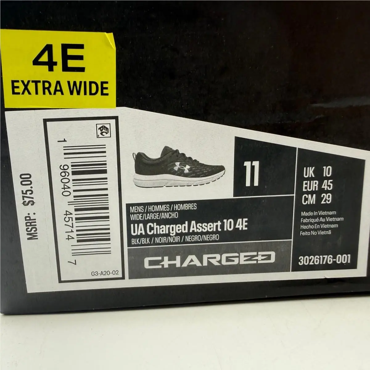 Under Armour shoes - Under Armour Charged Assert 10 - Black 0