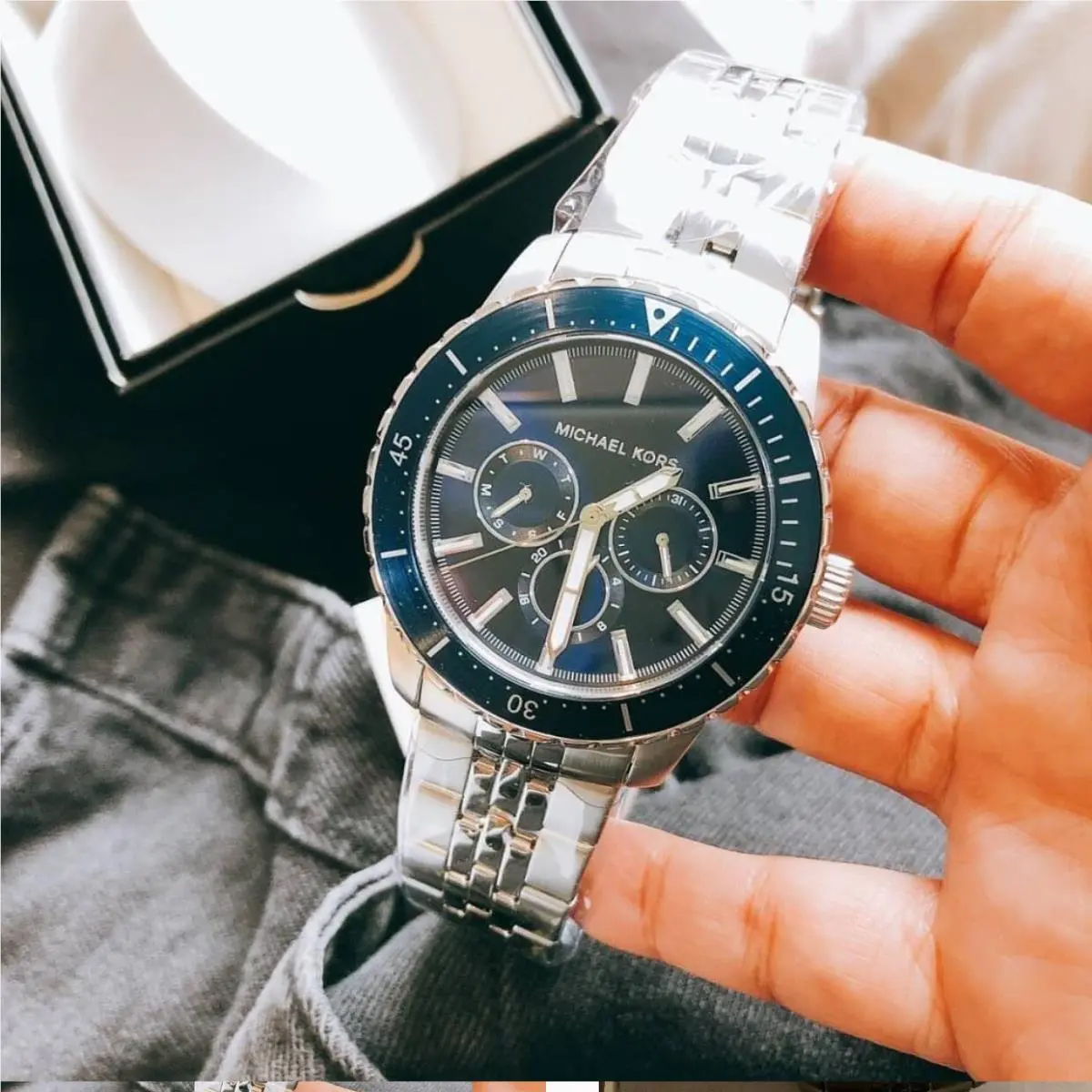 Michael Kors Men`s Cunningham Multifunction Stainless Steel Watch MK7153