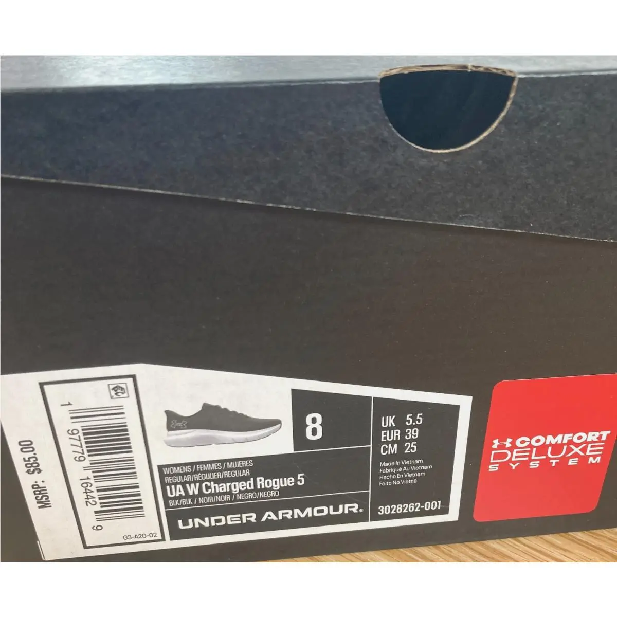 Under Armour shoes - Under Armour Charged Rogue 5 - 3028262-001 - Black (UPC: 197779164429) 3