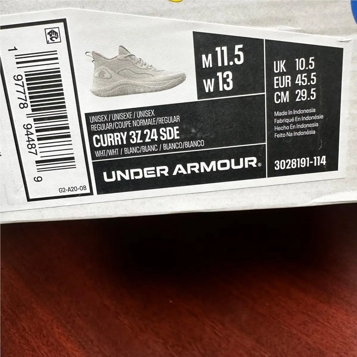 Under Armour shoes - Curry 3Z24 SDE - Curry SDE - White 3