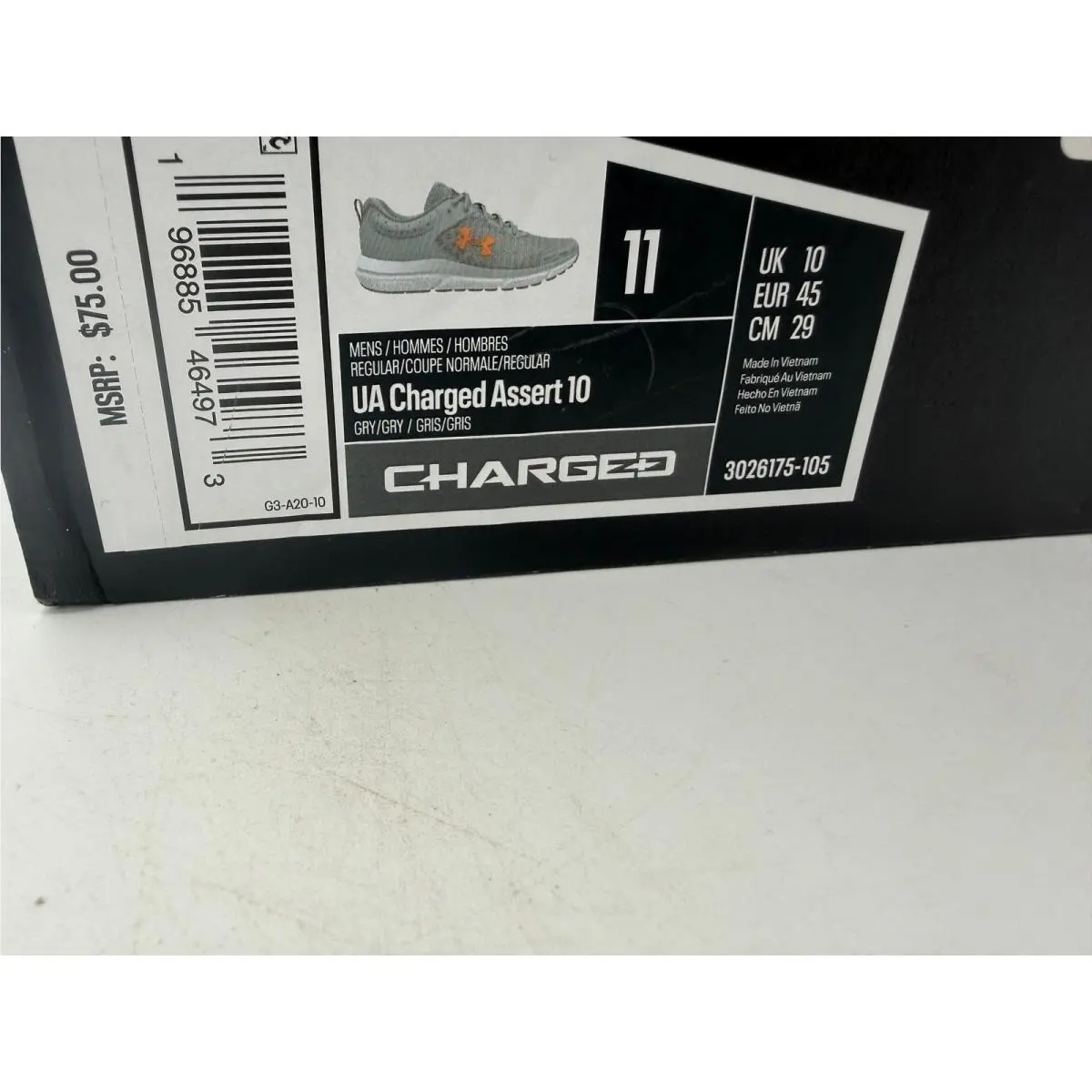 Under Armour shoes - Under Armour Charged Assert 10 - Gray 0