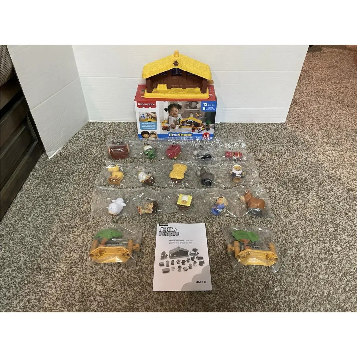 Fisher-price Little People Toy Nativity Set/music Lights/18 Pc/