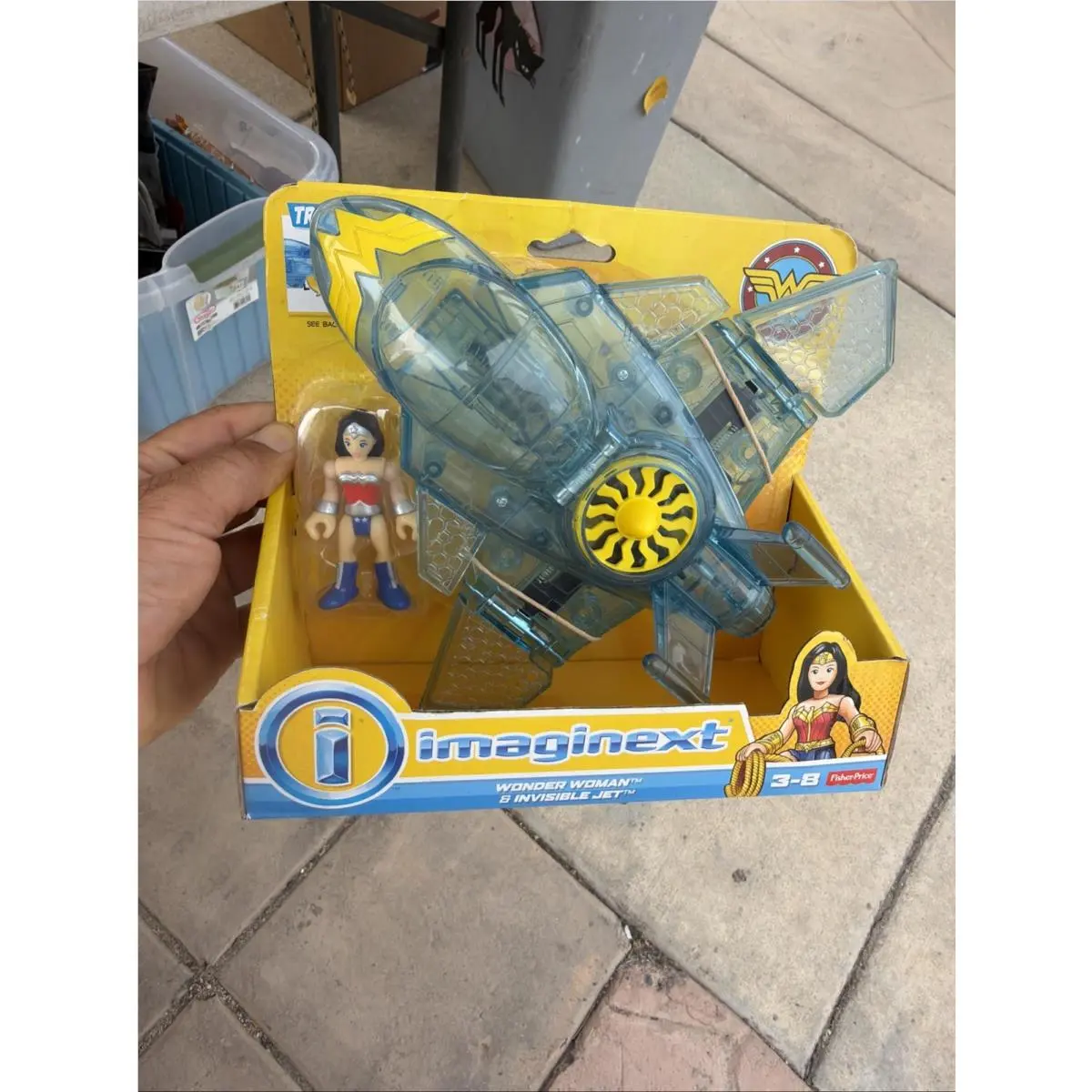 Imaginext DC Super Friends Fisher Price Wonder Woman Invisible Jet Airplane