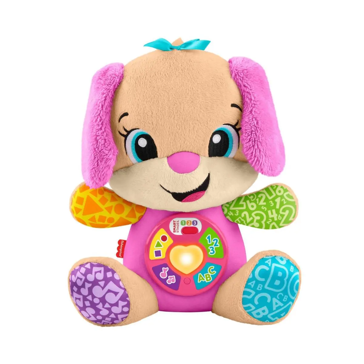 Fisher-price Baby Learning Toy Laugh Learn Smart Stages Sis Pink Musical Plush