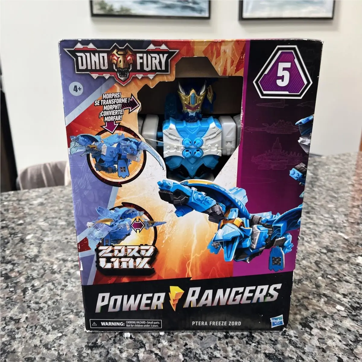 Power Rangers Dino Fury Ptera Freeze Zord 5 Zord Link System Hasbro