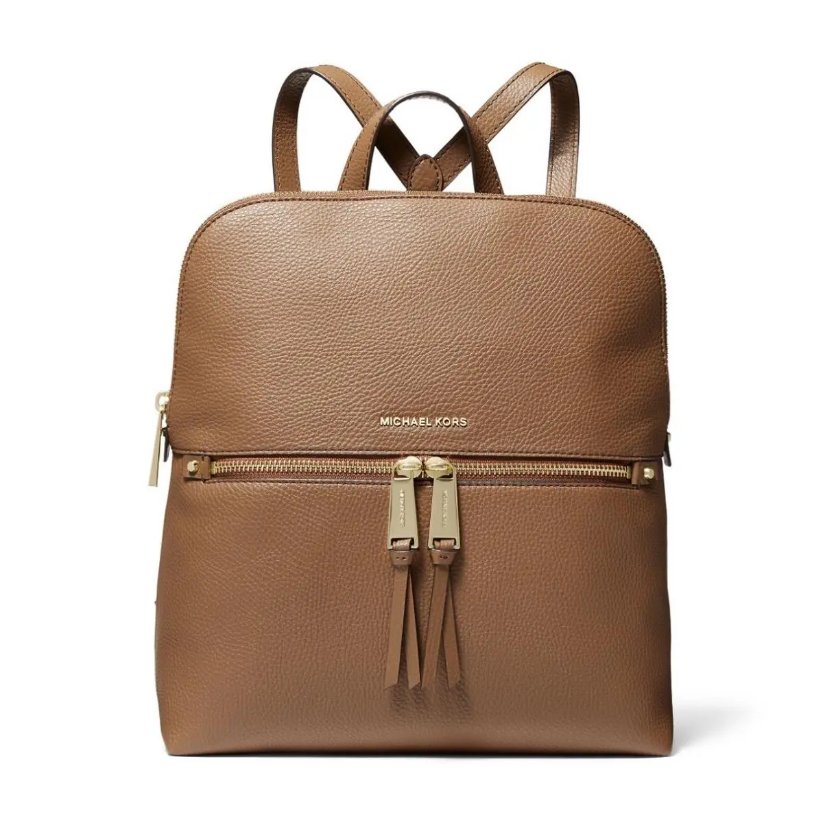 Raven Leather Backpack Luggage ￼ Gold Tone Hardware Medium Leather by Michael Kors