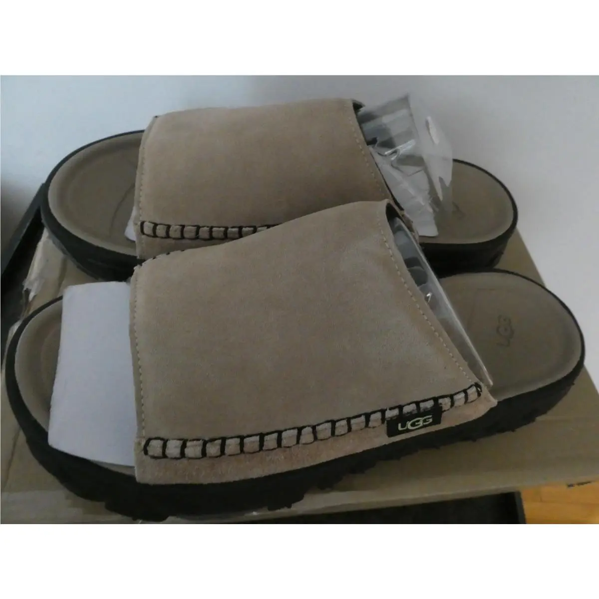 Ugg Venture Daze Slide Beige Sandal Shoe Unisex Men Size 12 / Women Size 13