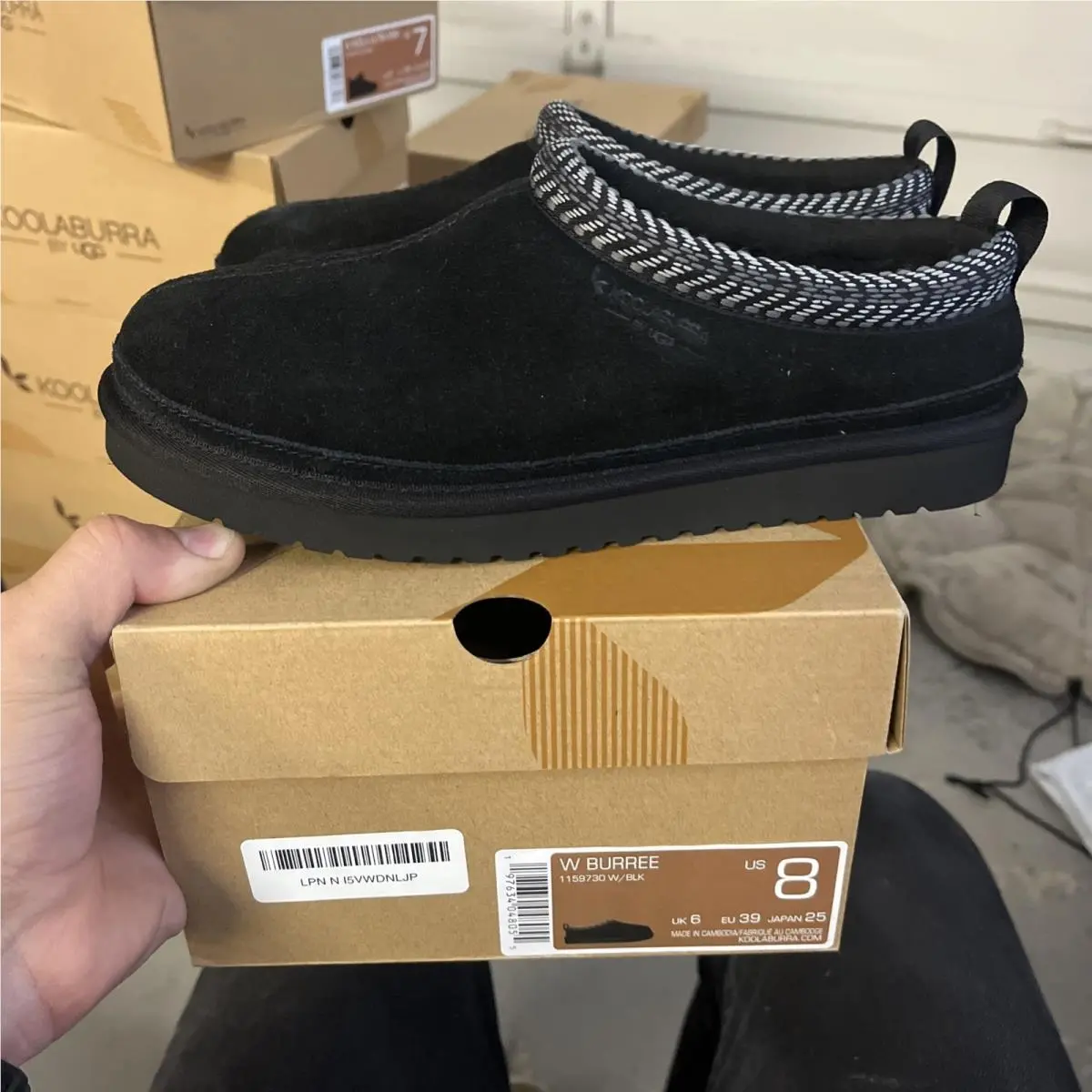 Koolaburra BY Ugg Burree Slipper Women`s Size US 8 Black
