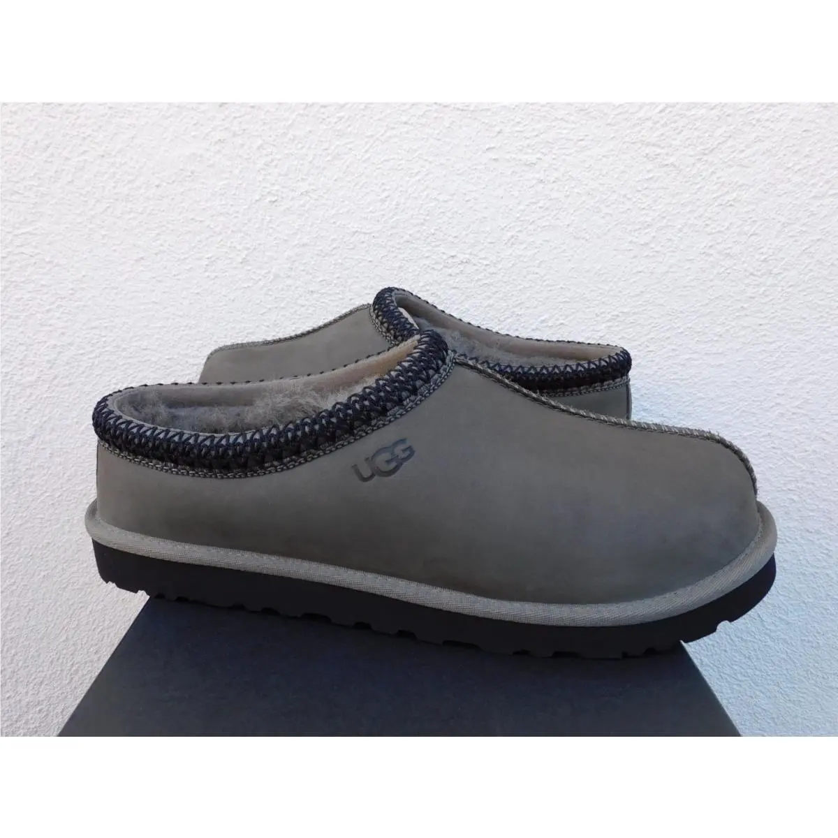 Ugg Oregano Tasman II Nubuck/ Sheepskin Slippers Shoes Men US 13/ Eur 46