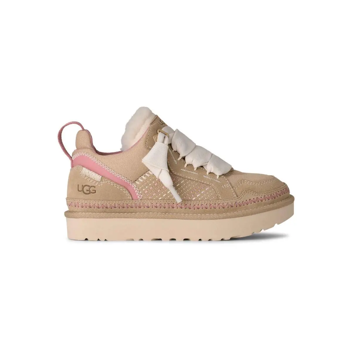 Ugg Lowmel Meadow Women`s Sneakers Sand Castle Size 6