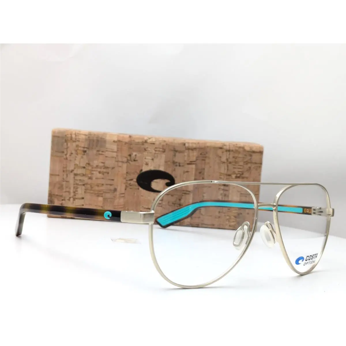 Costa Del Mar Peli RX 6A4002V 40020257 Matte Brushed Gold Eyeglasses 57-14-140