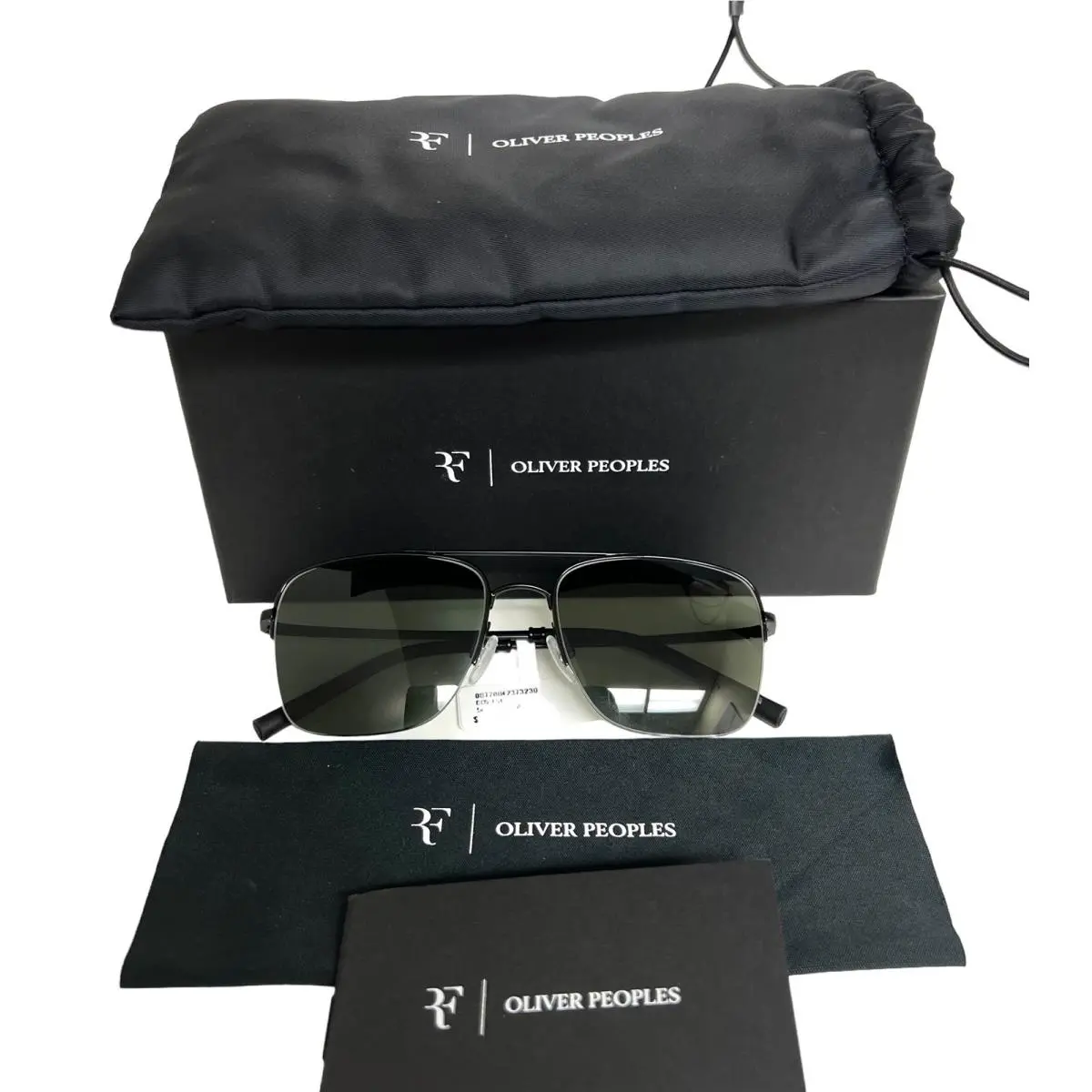 Oliver Peoples Roger Federer R2 Sunglasses OV1343S Matte Black Polarized W/pouch