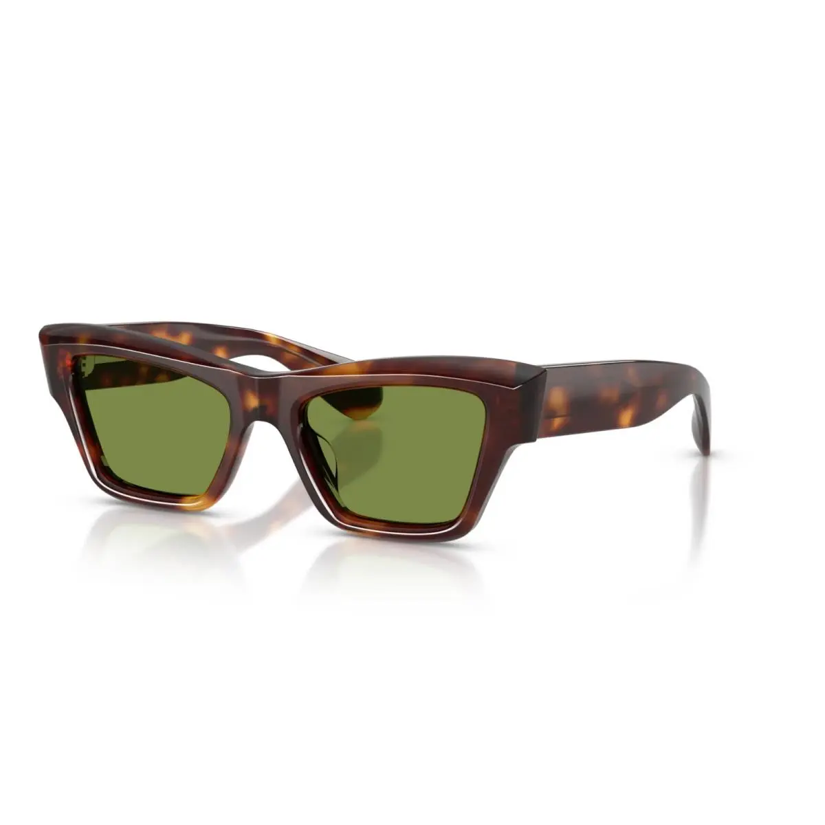 Oliver Peoples Edition 3 OV 5611SU Dark Mahogany/green 100752 Sunglasses - Frame: Dark Mahogany, Lens: Green