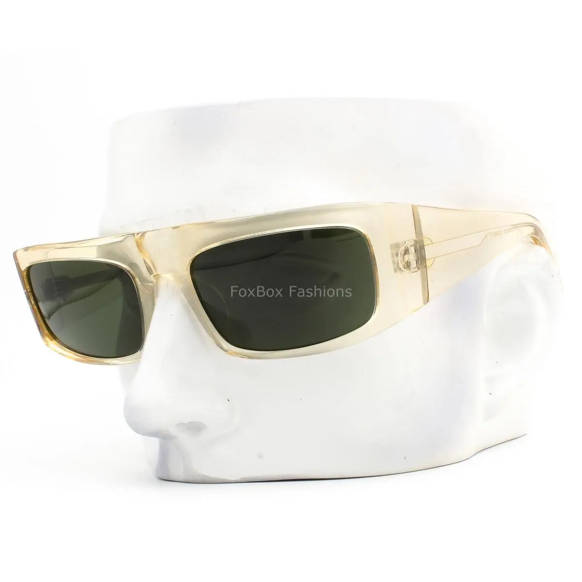Khaite Sunglasses OV5549SU 109471 Clear Buff Green Tint with Case by Oliver Peoples