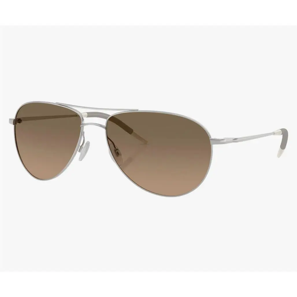 Oliver Peoples Polarized Sunglasses Benedict OV1002S 5036GN Silver w/ Sandstone