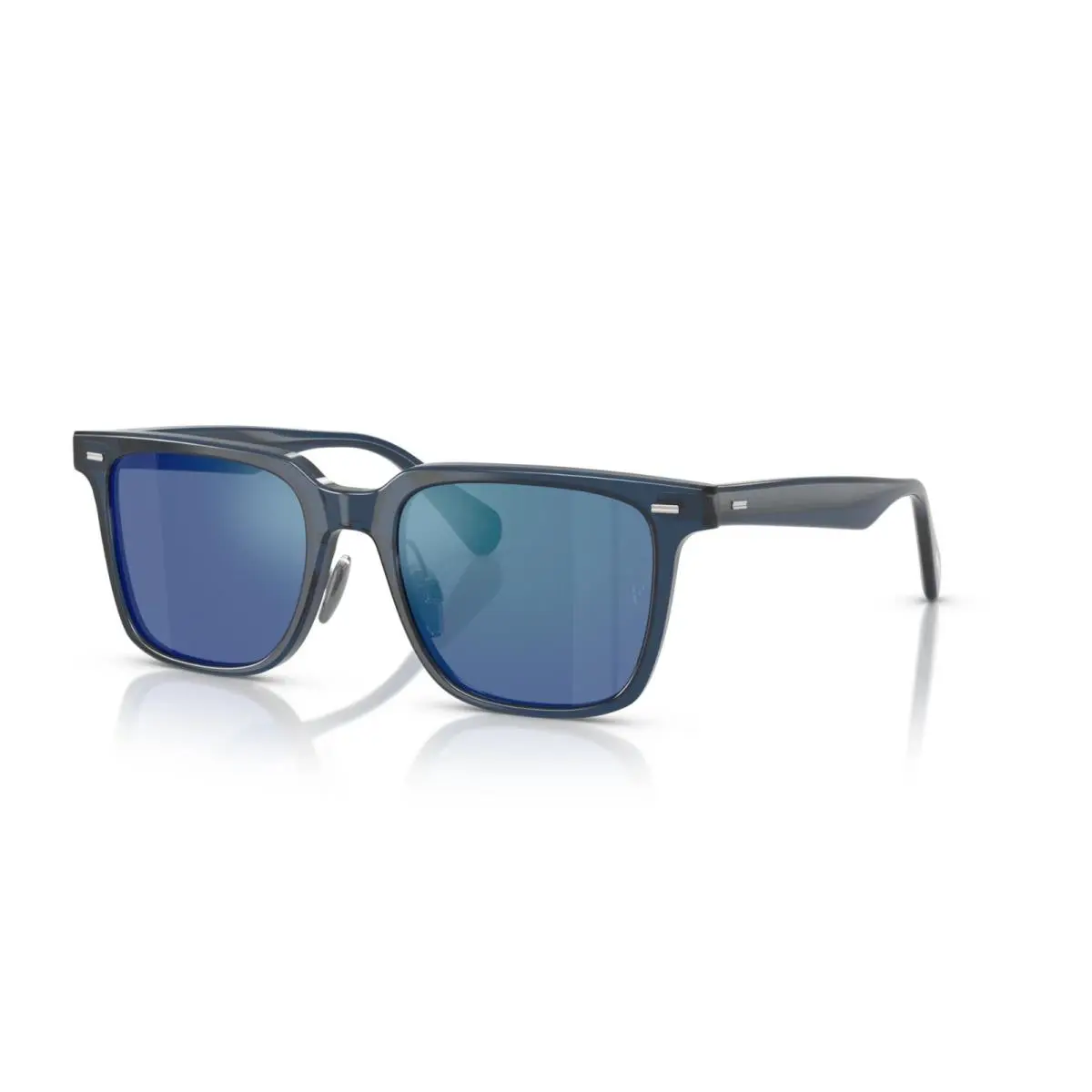 Oliver Peoples Mr. Federer II OV 5592S Ash Blue/marine Flash Mirror Sunglasses - Frame: Ash Blue, Lens: Marine Flash Mirror