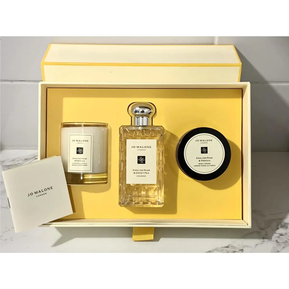 English Pear Sweet Pea Cologne Freesia Body Crème Candle m75 by Jo Malone