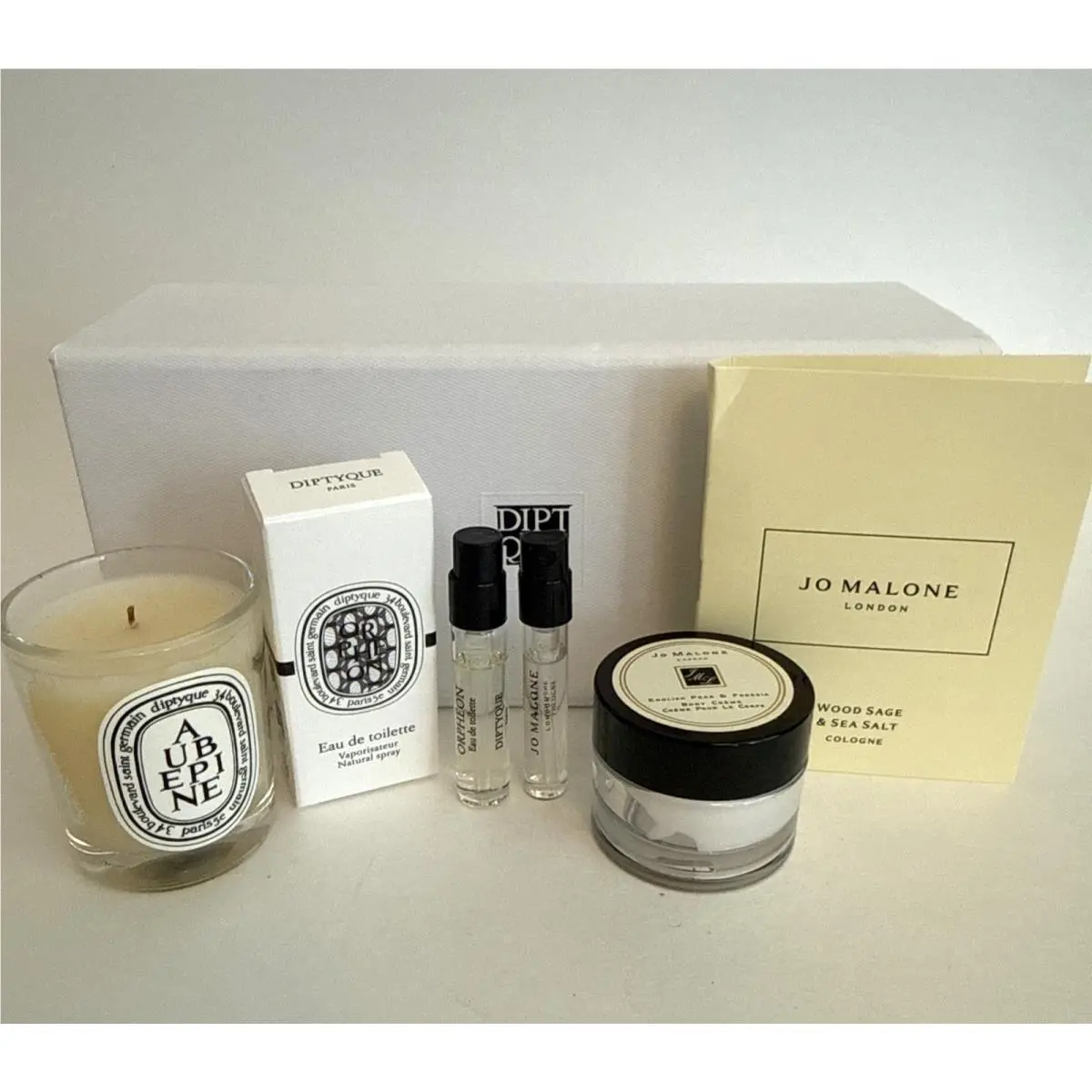 Diptyque Jo Malone Candle Fragrance Body Cream Set In Gift Box