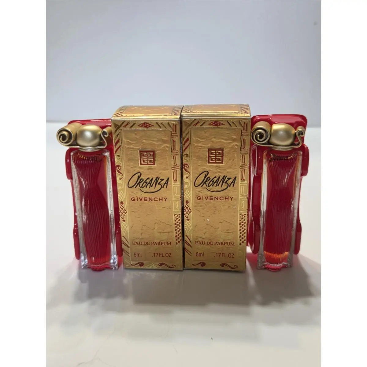 Givenchy Organza 2 Mini Perfume Splash 5 ml .17 fl oz Travel Purse Vtg