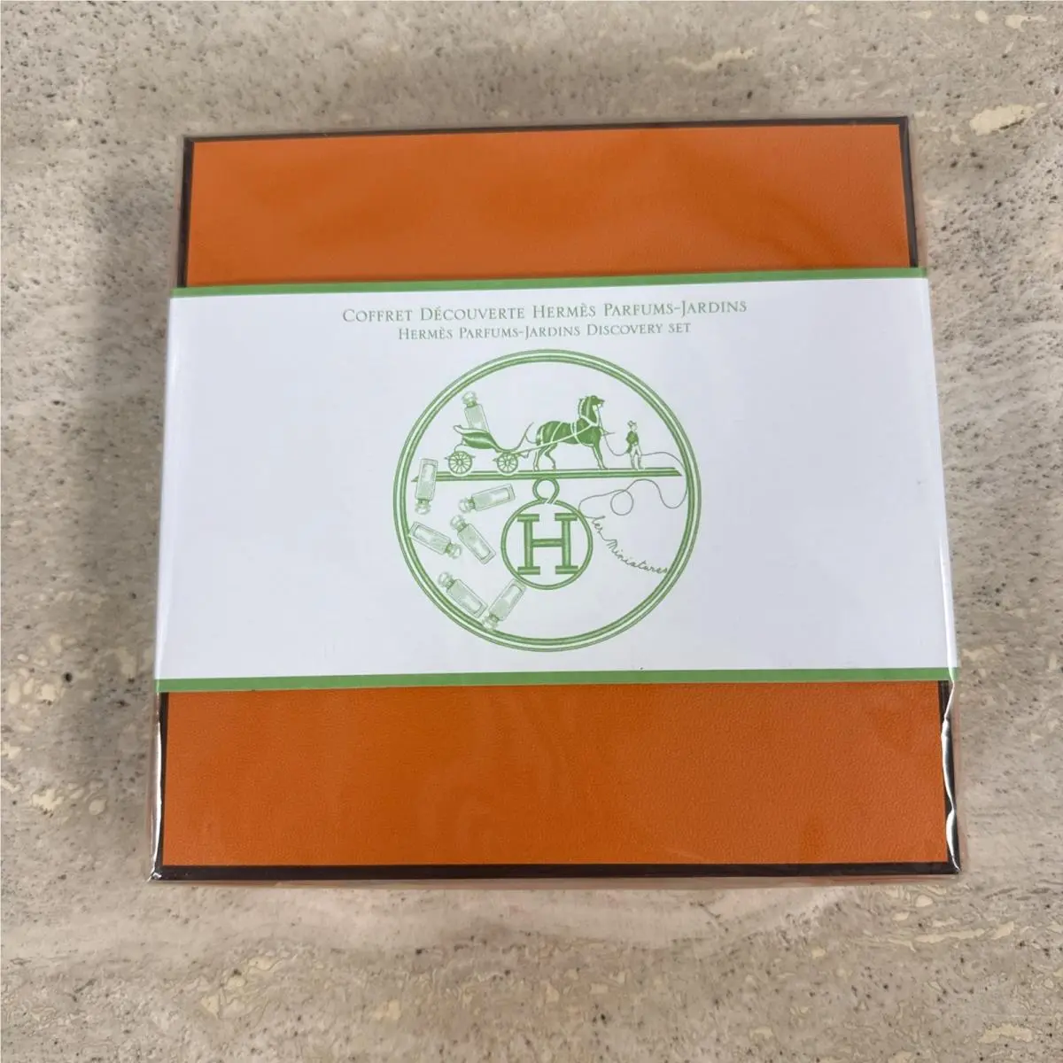 Hermes Miniature Fragrance Coffret by Hermes Jardins 4 Piece Set