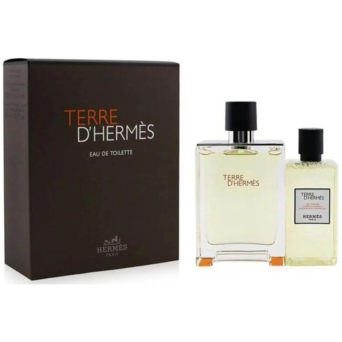 Terre D`hermes By  Men 2 Pcs Set 3.3 oz Edt Spray 2.5 oz S/g by Hermes