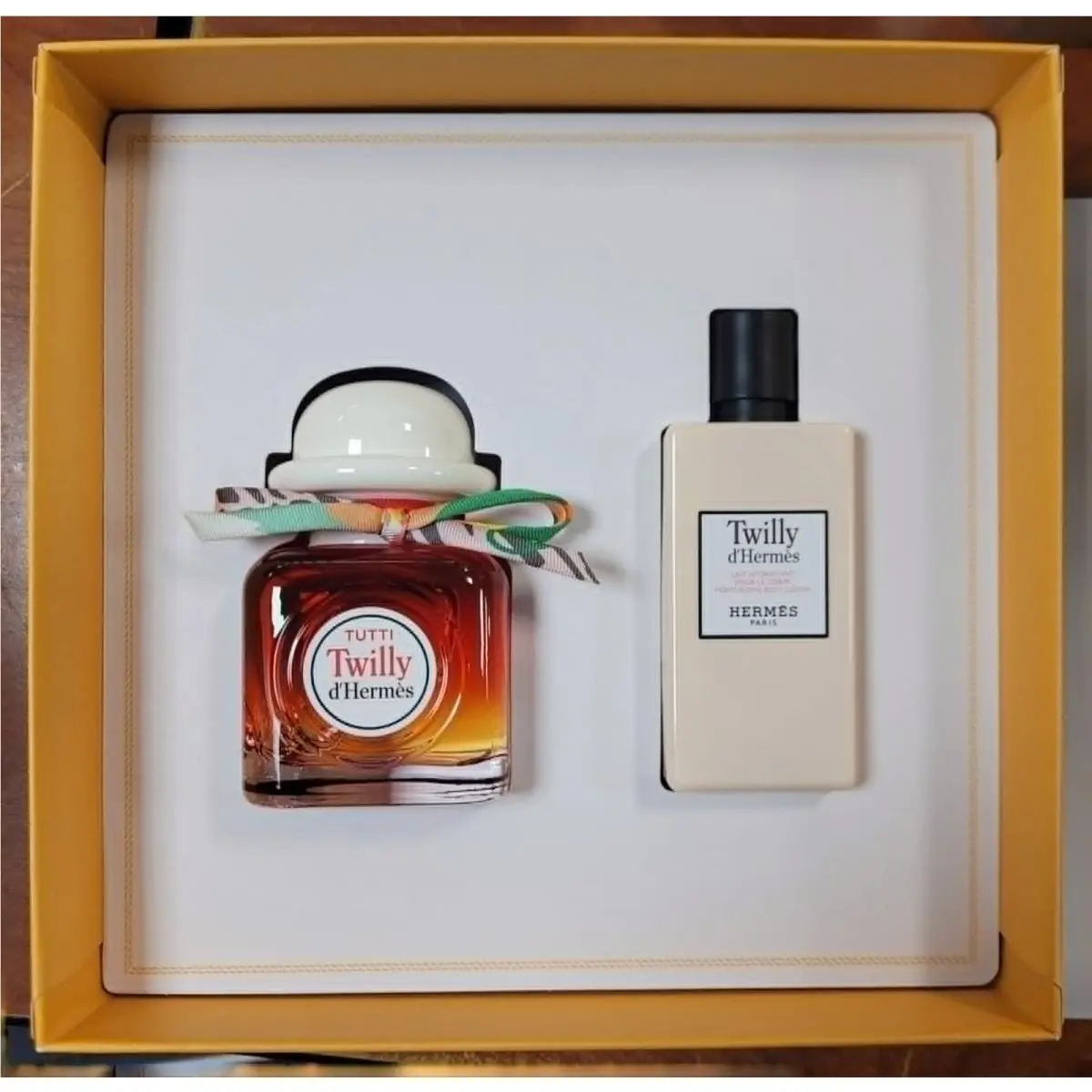 Twilly D`hermes Gift Set Eau de Parfum Spray 2.87 oz Body Lotion 2.7 oz by Hermes