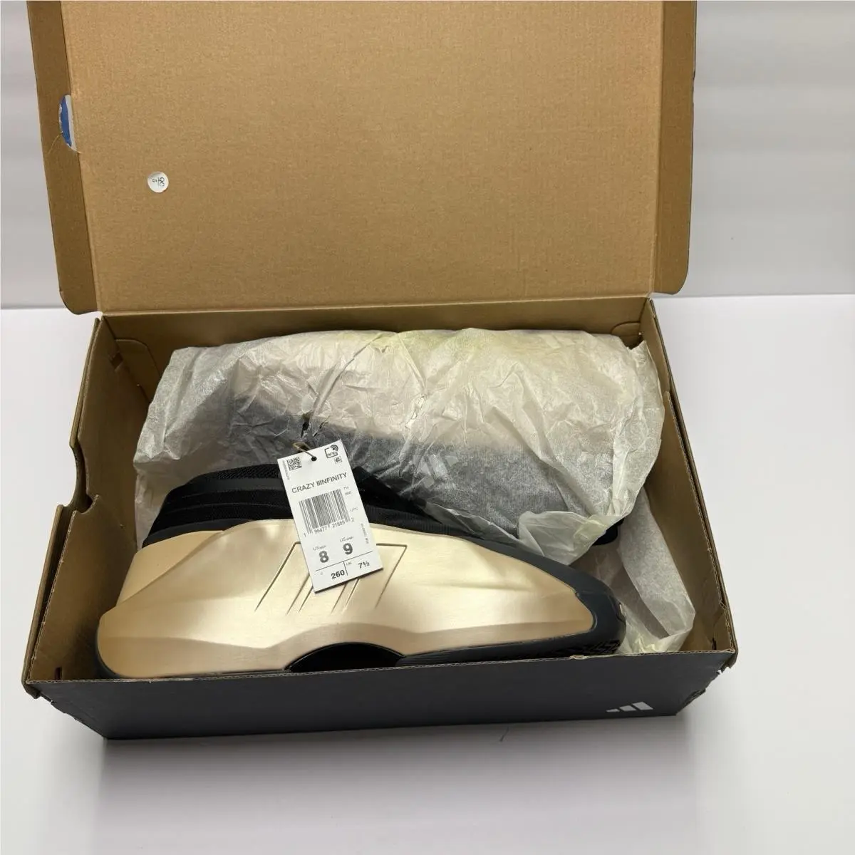 Adidas shoes - adidas Crazy IIInfinity - Crazy IIInfinity - IE7687 - Silver Metallic / Core Black / Cream White 6