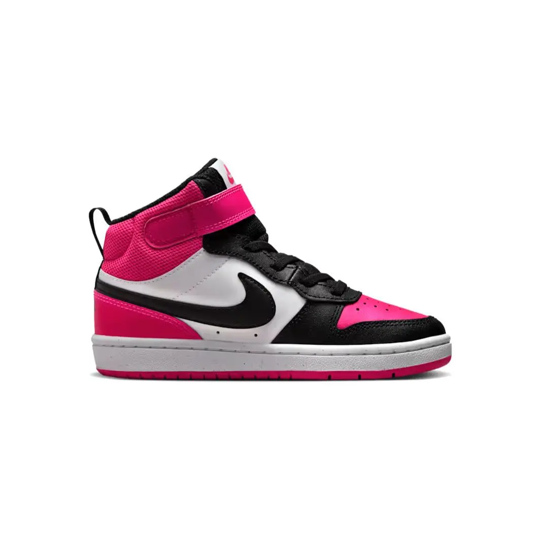 Nike Court Borough Mid 2 Psv Shoes Girls Youth Pink Black White HV0935 100