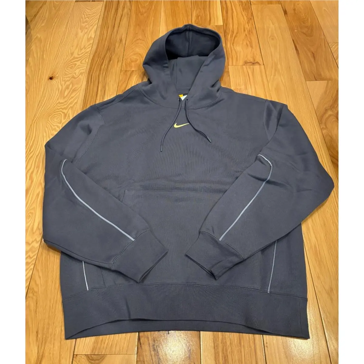 Nike Nocta Fleece CS Hoodie Diffused Blue/citron Tint FN7659 491 Men`s Large