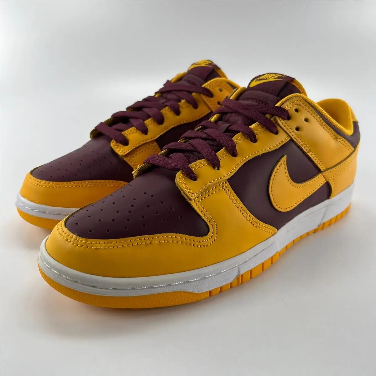 Nike Dunk Low Arizona State University Maroon Gold DD1391-702 Mens Size 9