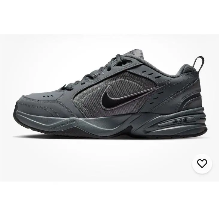 Nike Air Monarch IV Men’s Workout Shoes Dark/grey Black Size 7.5