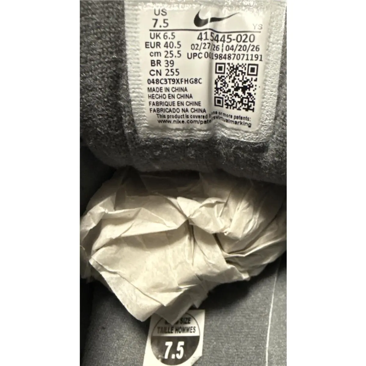 Nike shoes - Nike Air Monarch IV - Air Monarch - 416355-003 - Gray, Full way: Dark Gray/Black 7