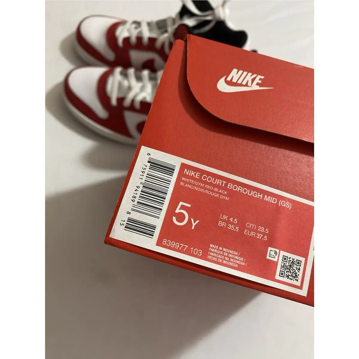 Nike shoes - Nike Court Borough - Court Borough - White (UPC: 0675911941898) 8
