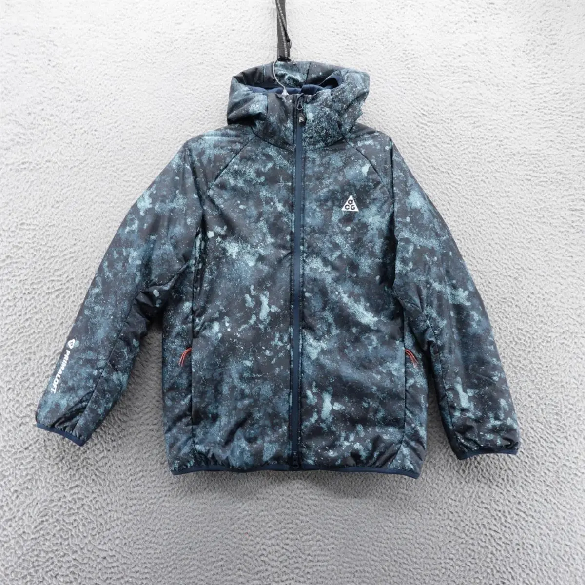 Nike Acg Therma Fit Adv Kids XL Jacket Hooded Camo Print Primaloft