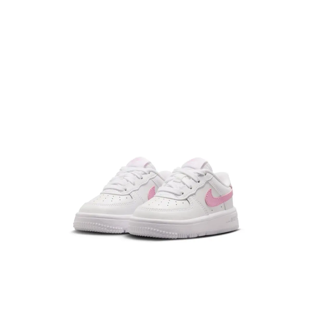 Toddler Nike Force 1 Low IF1674-124 White/pink Rise-white Sneaker-size 8