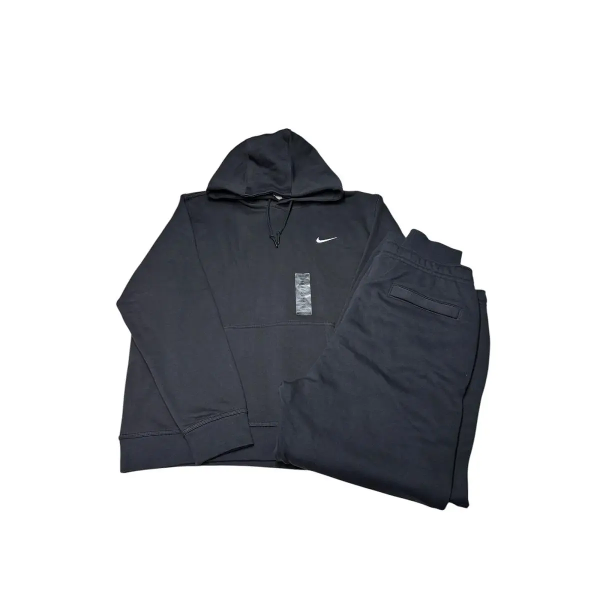 Nike Mens Club Fleece Hoodie and Joggers Set Black 2XL W38 L31