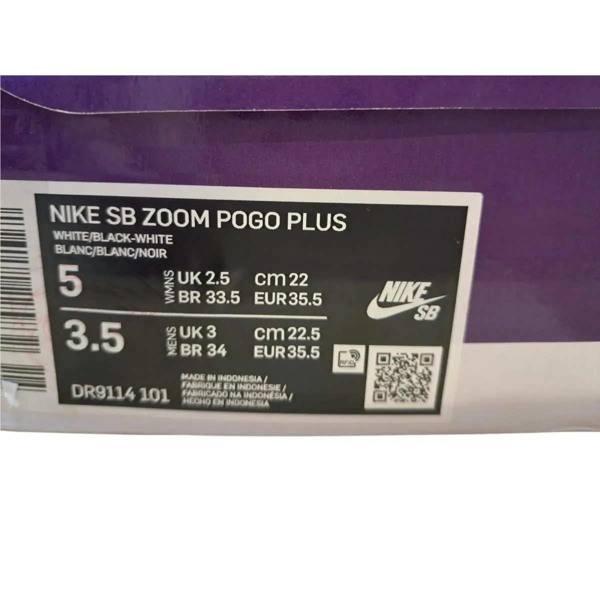 Nike shoes - Nike Sb Zoom - Zoom - DR9114-101 - White/Black (UPC: 196152225832) 0