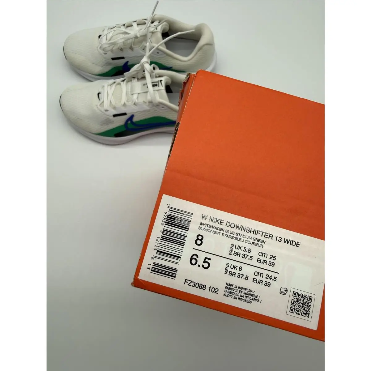 Nike shoes - Nike Downshifter 13 Wide - Downshifter Wide - FZ3088 102 - White (UPC: 0197859127856) 8